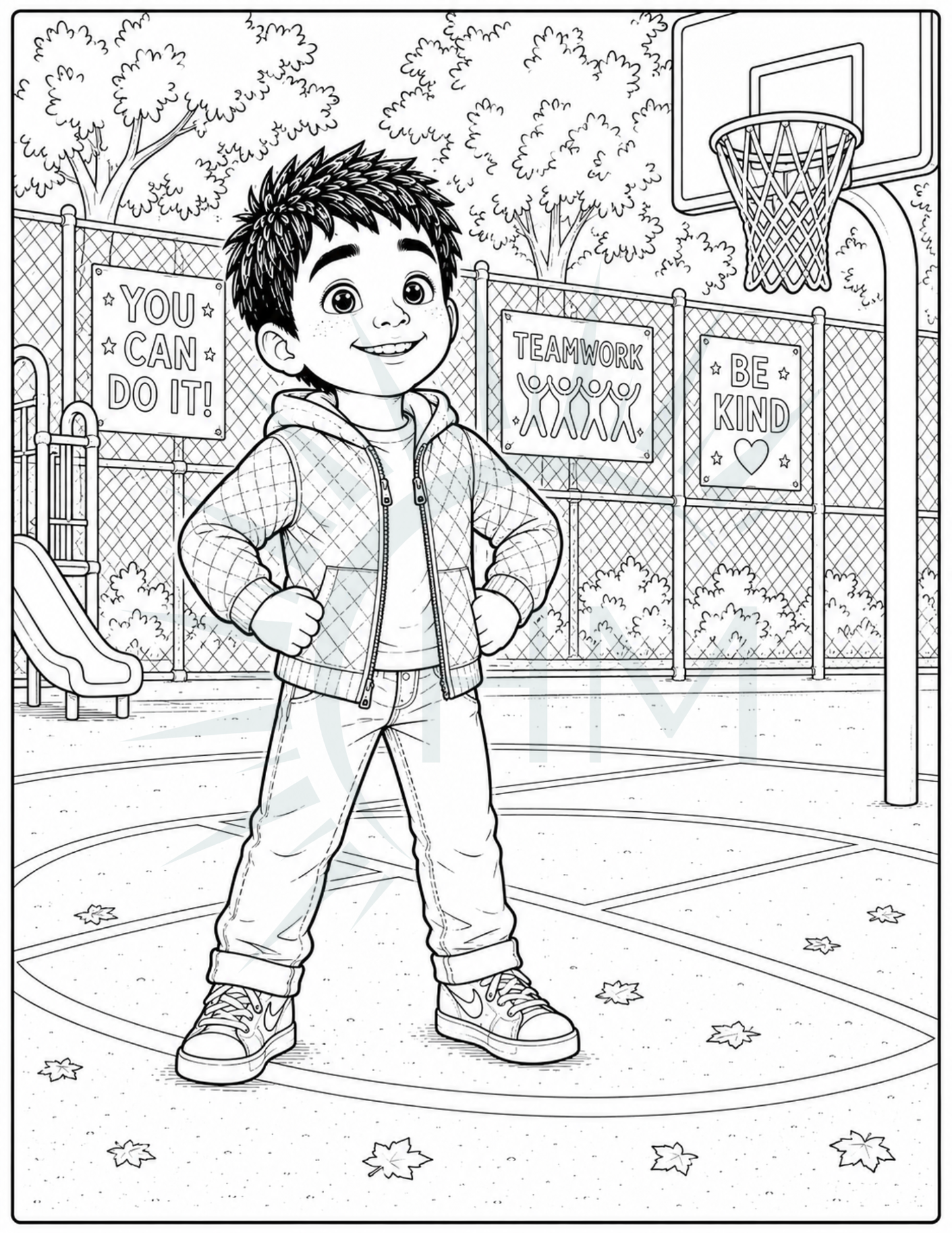 What if School is Scary Coloring Pages