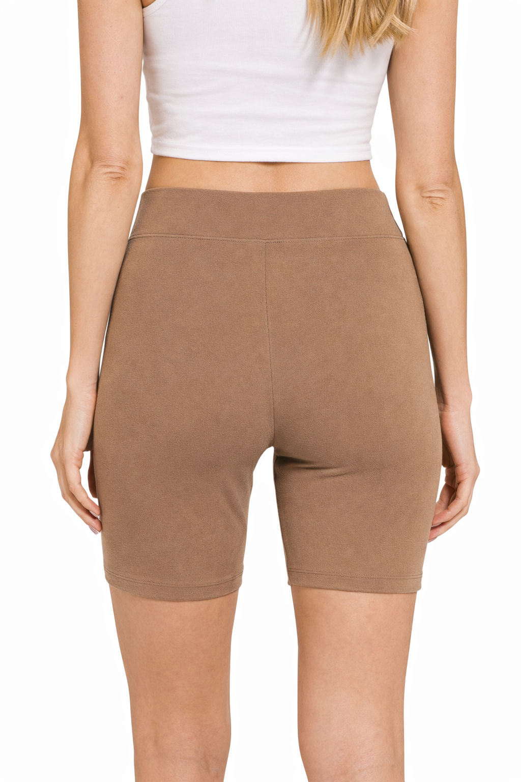Soft Mocha Basic Bike Shorts