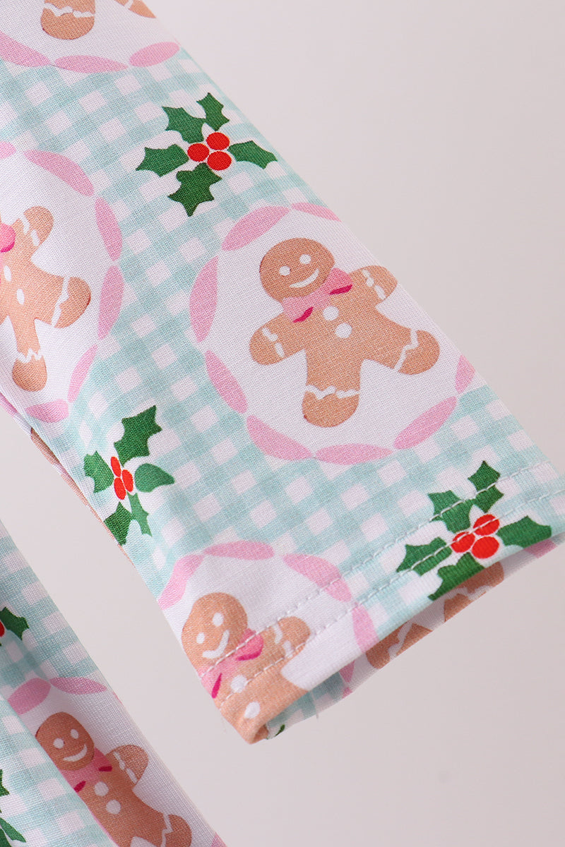 Christmas Bamboo Dress - Gingerbread man