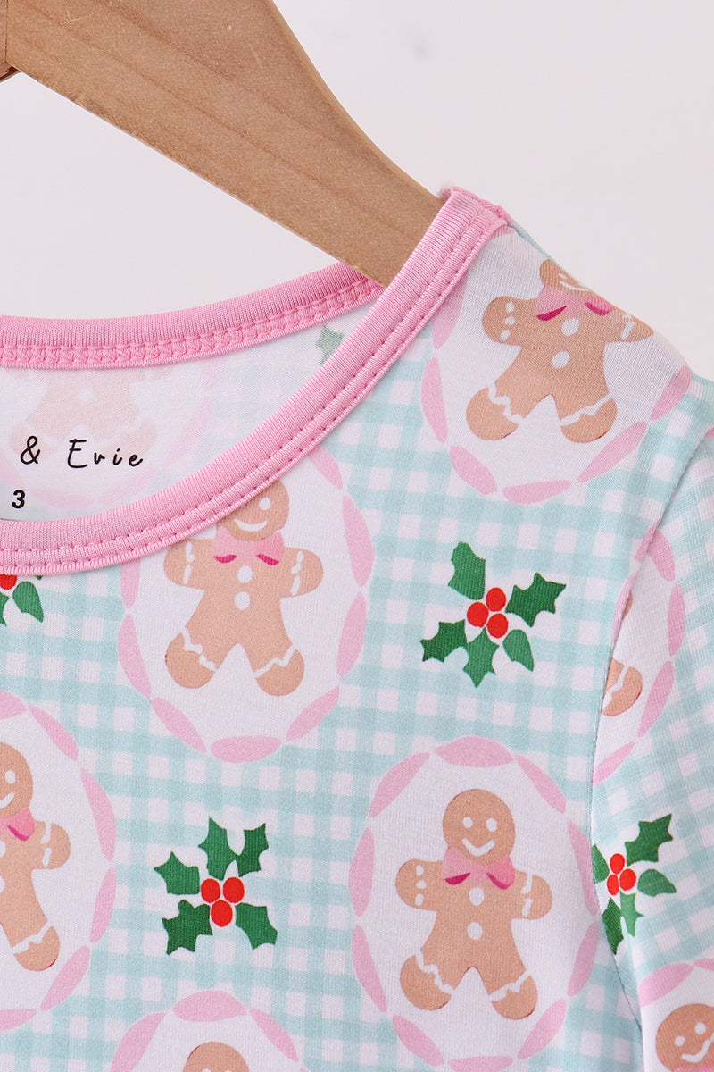 Christmas Bamboo Dress - Gingerbread man