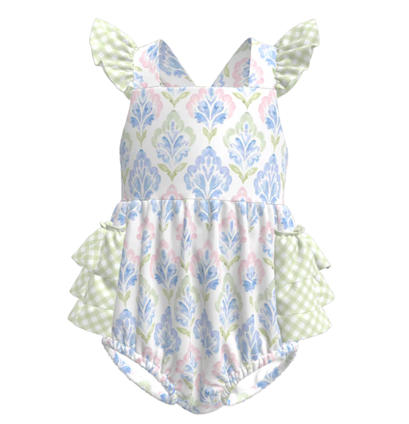 Pastel Plaid Romper
