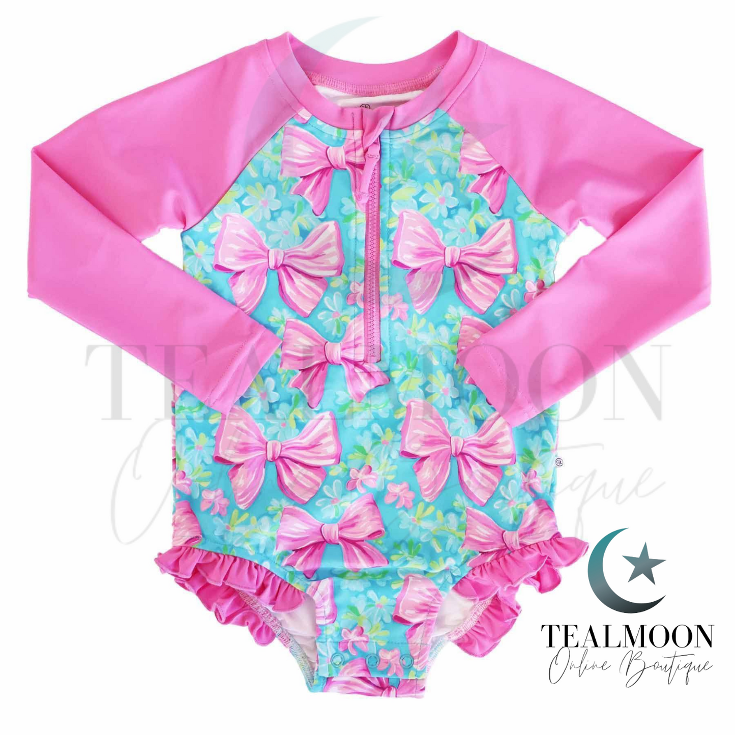 Pink Bow Swim - Style 4