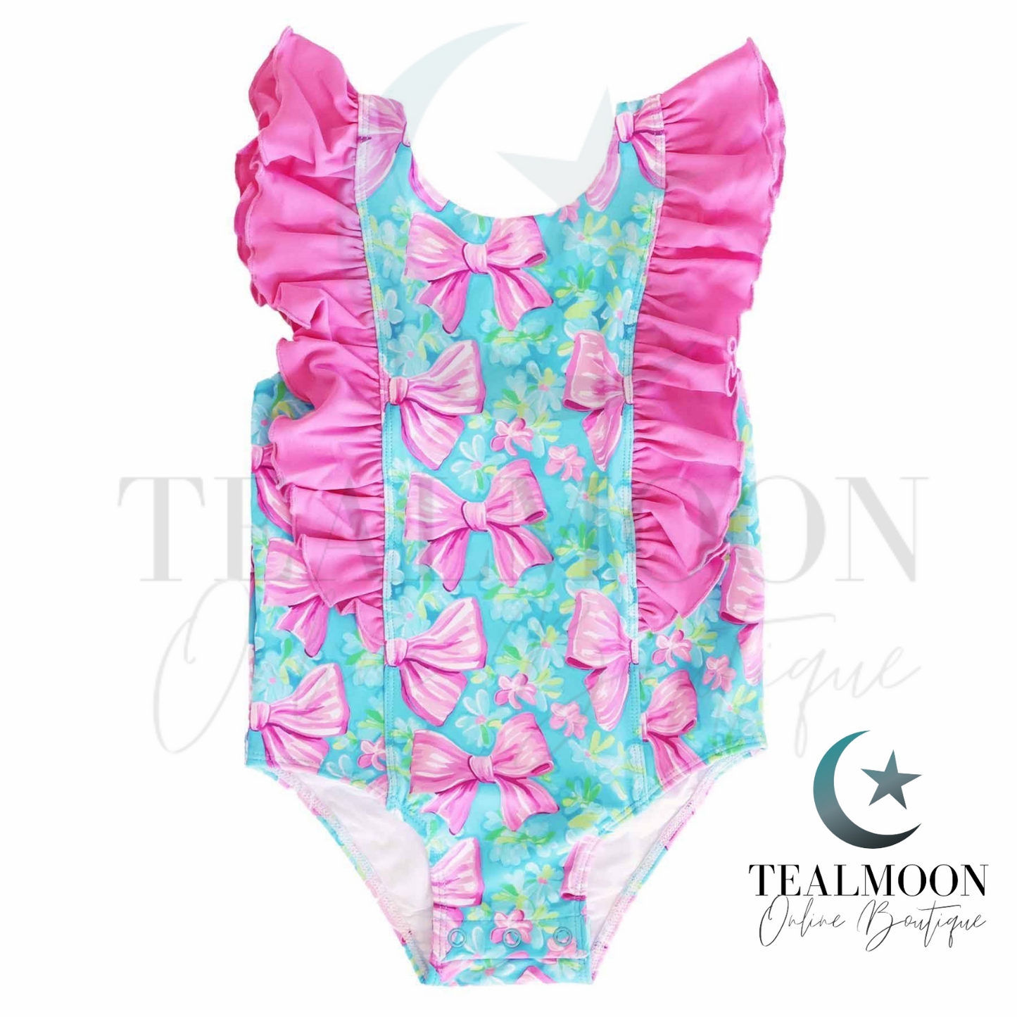 Pink Bow Swim - Style 2