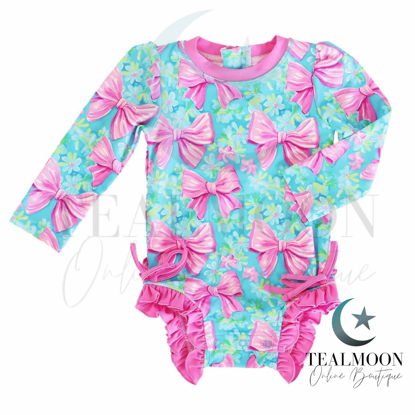 Pink Bow Swim - Style 3