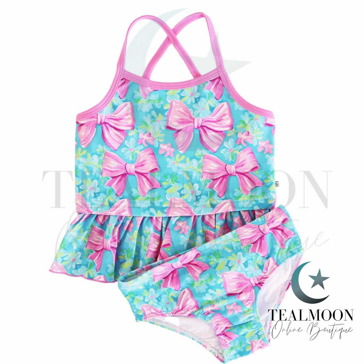 Pink Bow Swim - Style 1