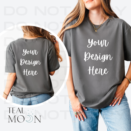 Upload Your Design | Short Sleeve Tee | Front & Back Design