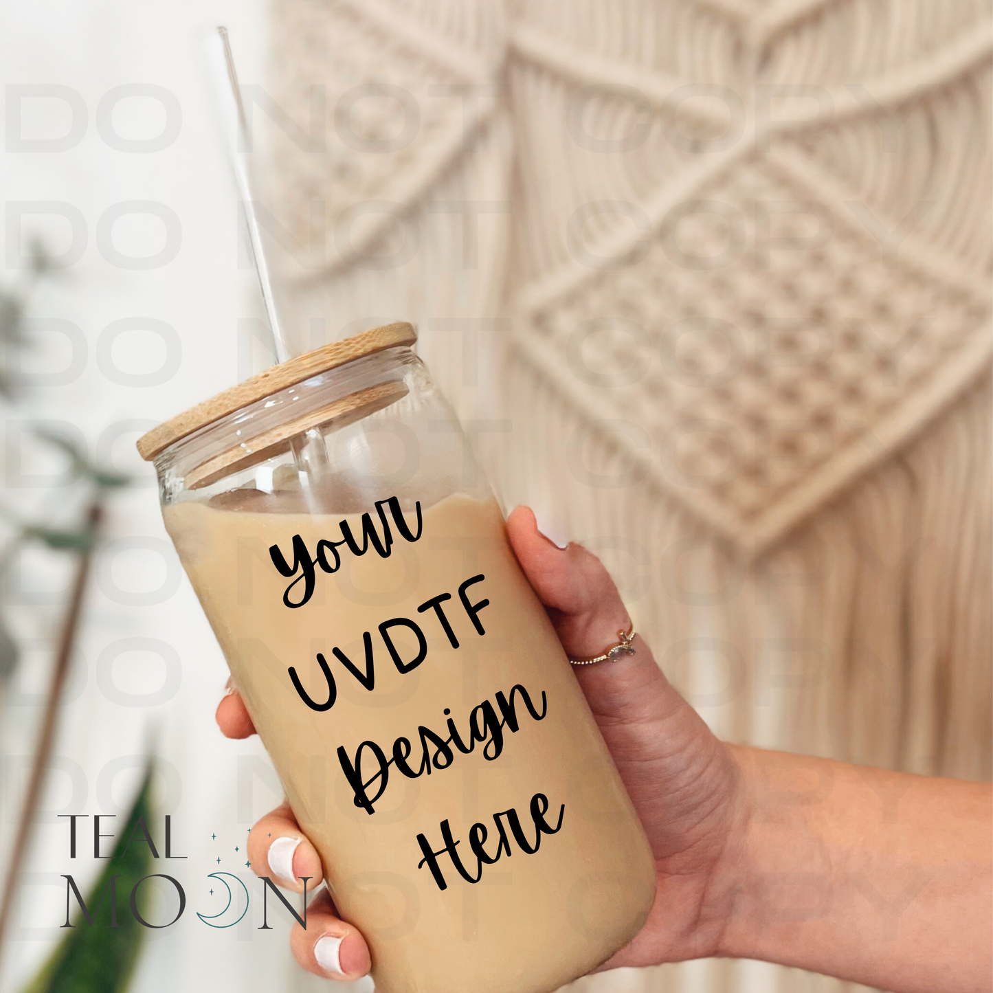 Upload Your Design | Clear Glass UVDTF Wrap