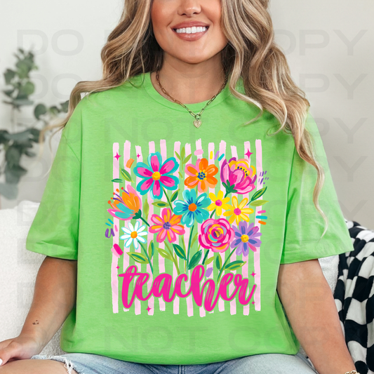 Floral Neon Occupation (School Occupations)