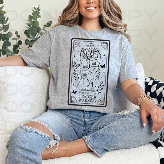 Trigger Warning Tarot Card