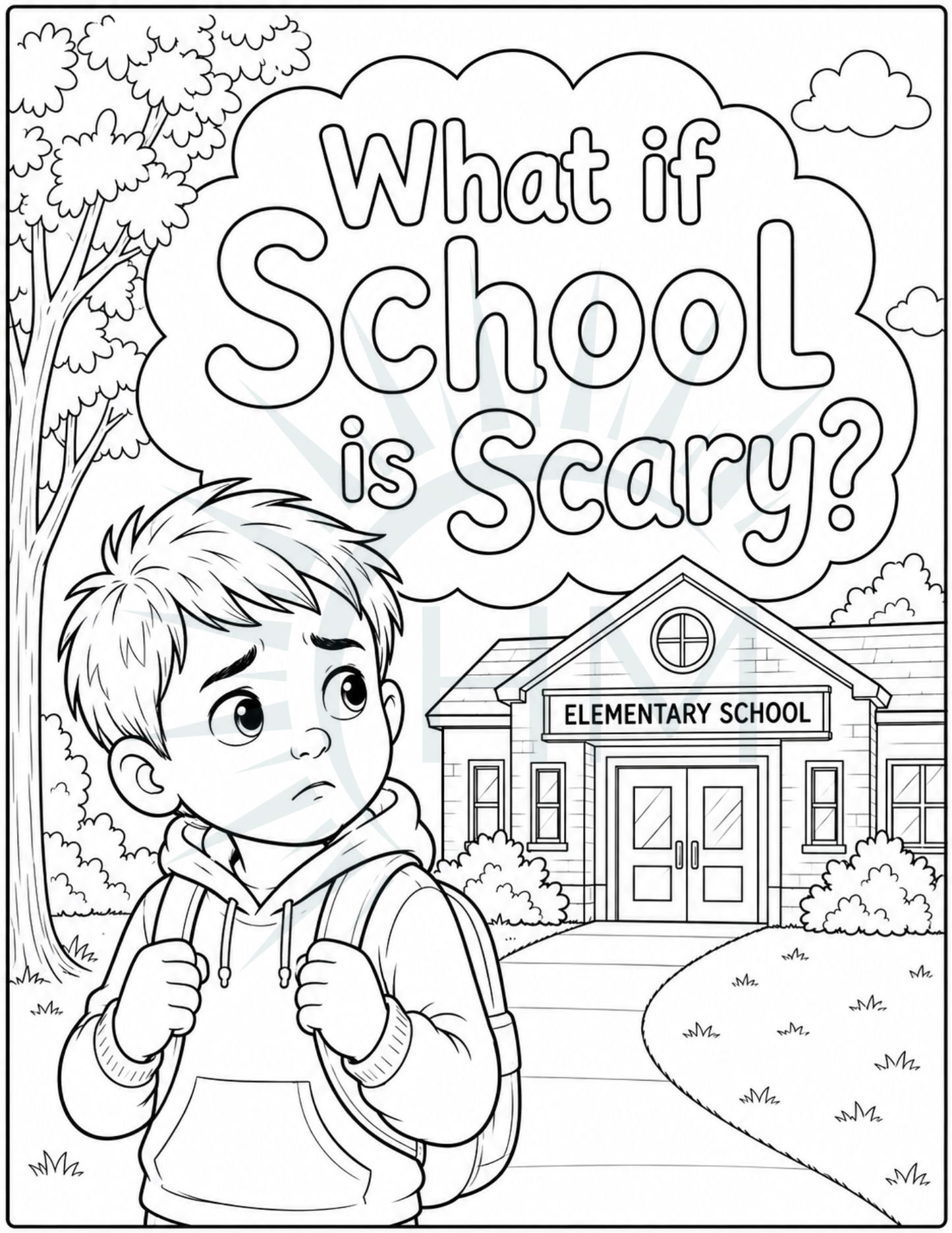 What if School is Scary Coloring Pages