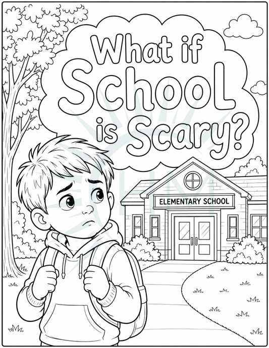 What if School is Scary Coloring Pages