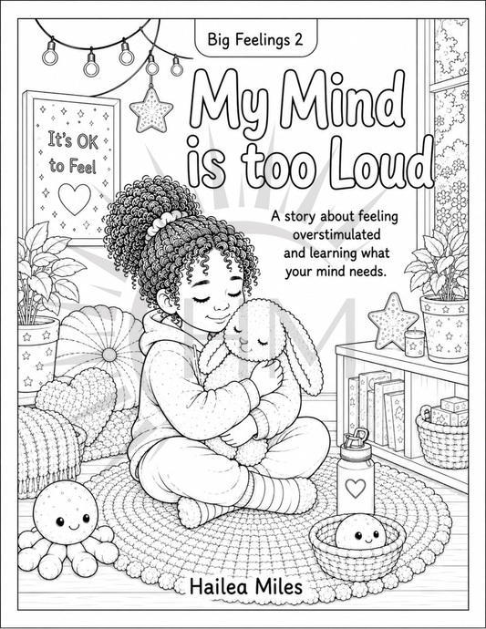 My Mind is too Loud Coloring Pages