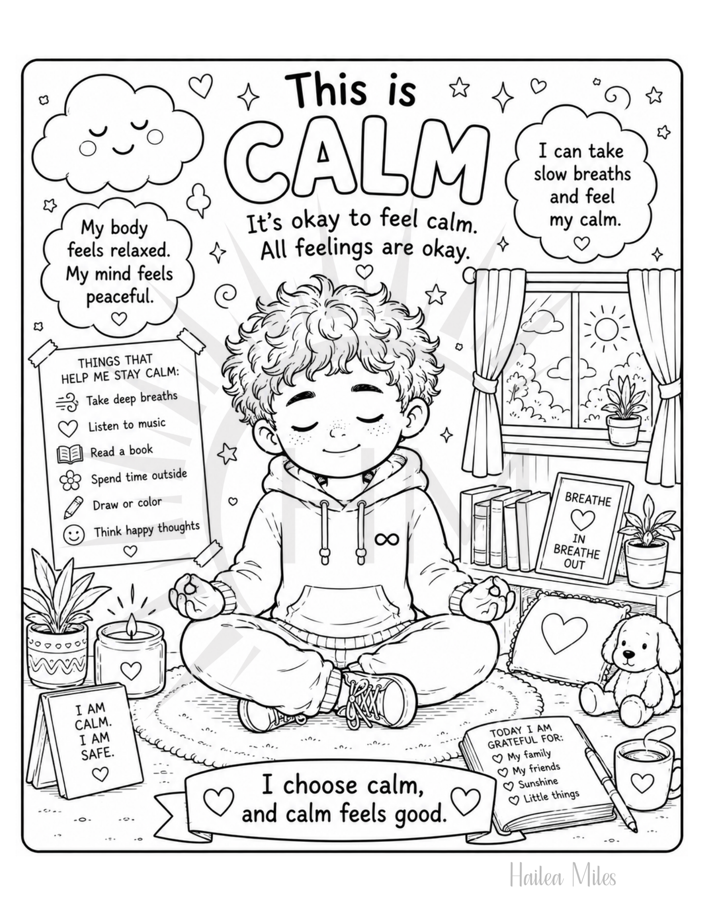 My Feelings Are Big Coloring Pages