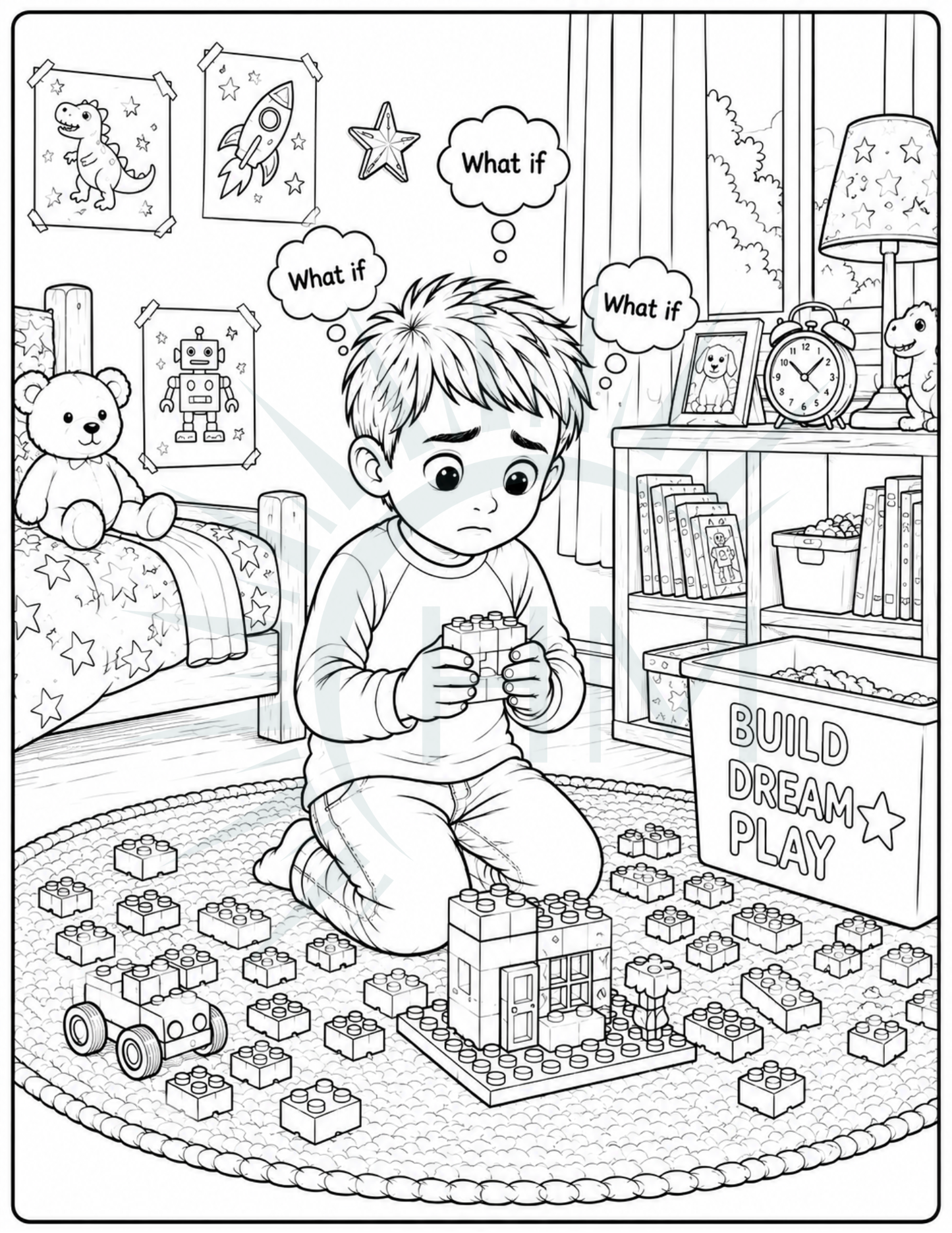 What if School is Scary Coloring Pages