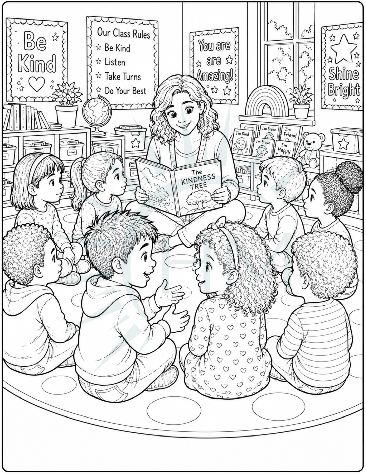 What if School is Scary Coloring Pages