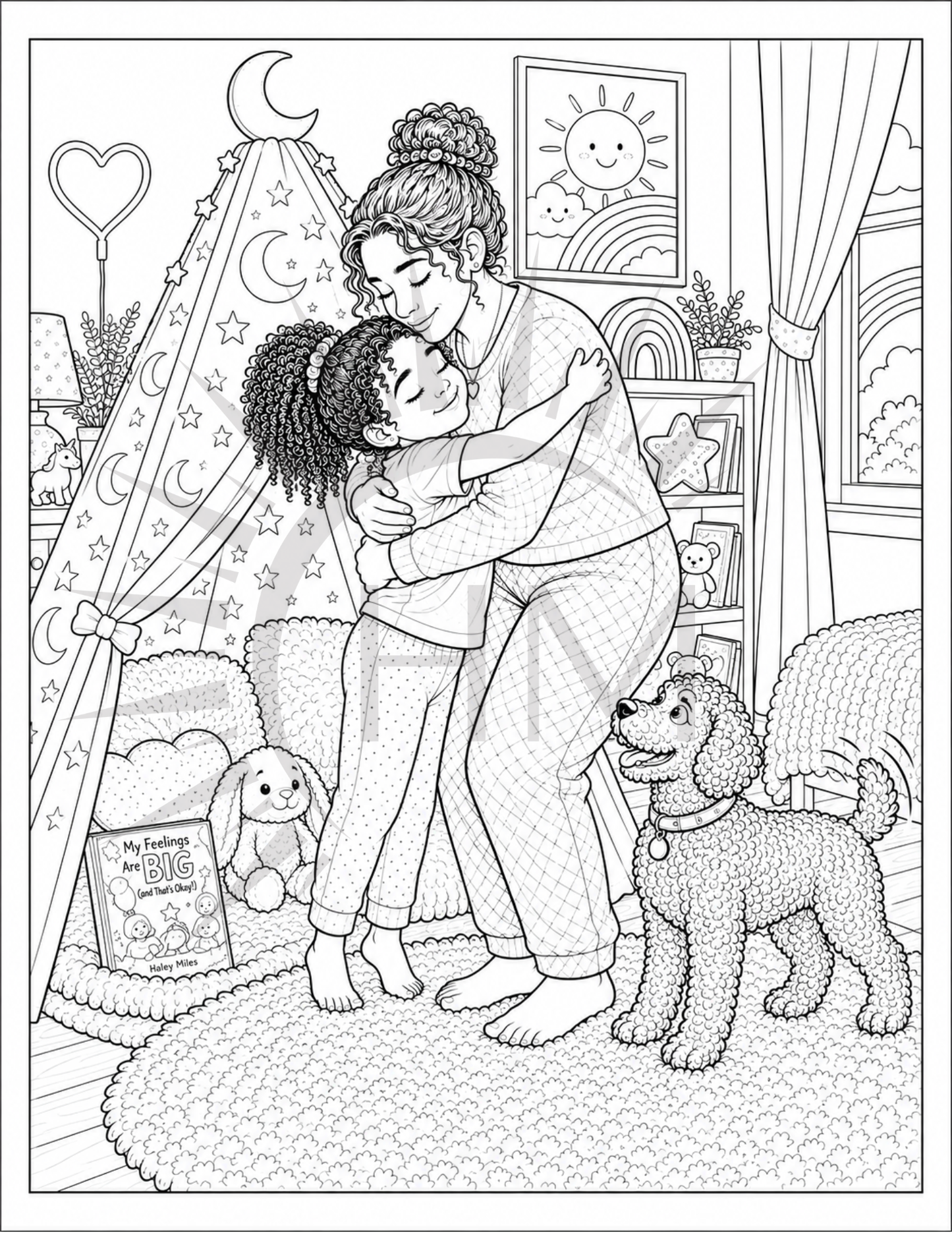 My Mind is too Loud Coloring Pages