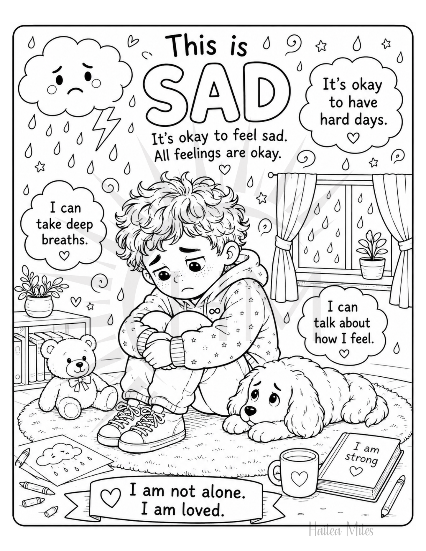My Feelings Are Big Coloring Pages