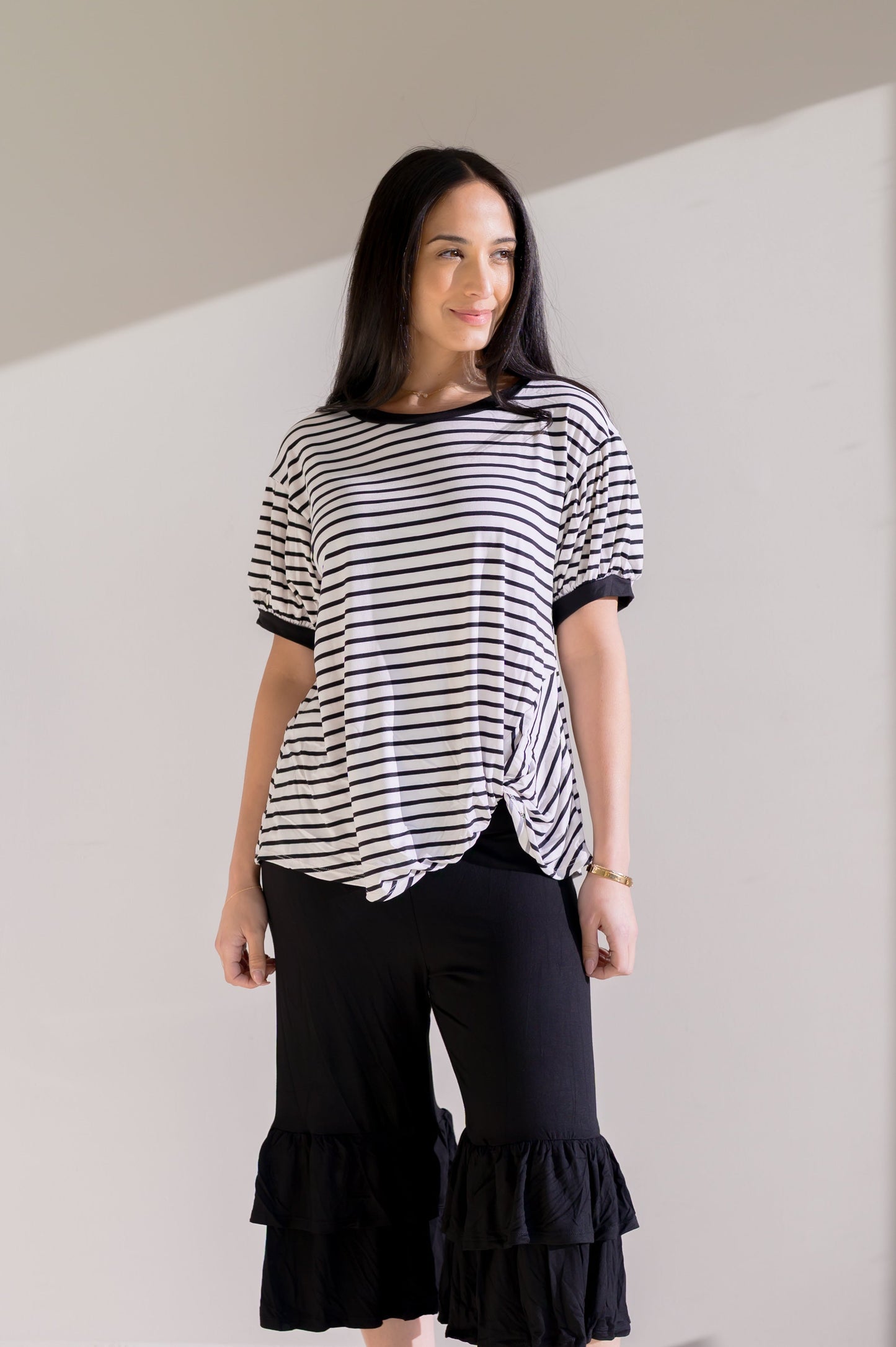 Drifted Spring Stripe Top