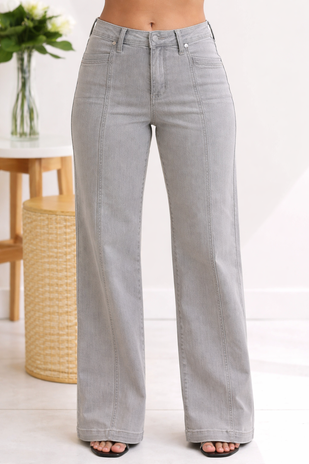Timeless Judy Blue Grey Wides