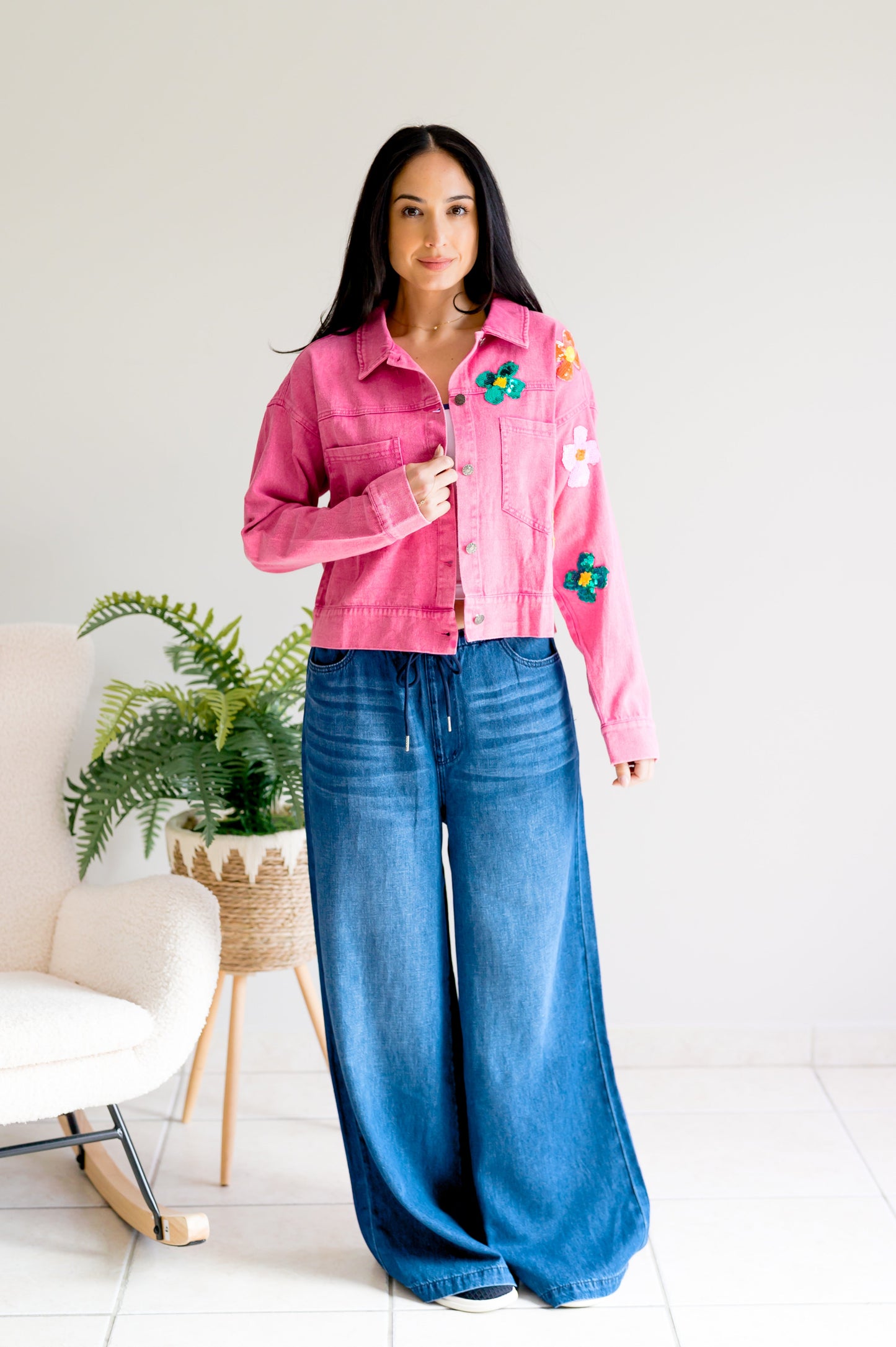 Sequin Petal Pop Jacket