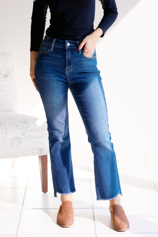 Dark Roast Denim Judy Blue Flares