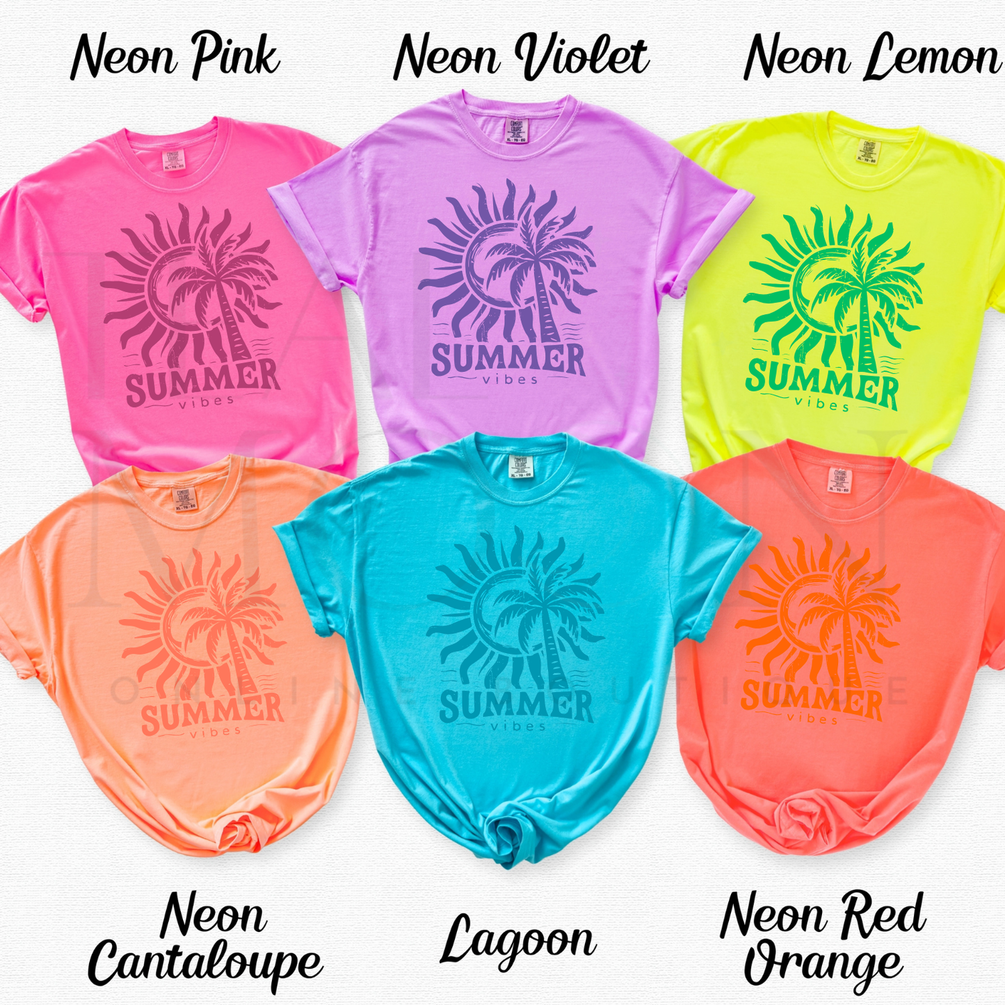 Summer Vibes Neon Tees