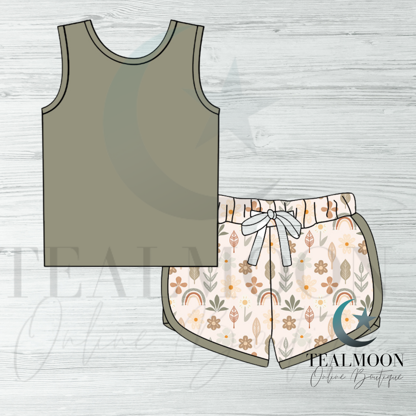 TealMoon Exclusive Bamboo - Boho Short Set